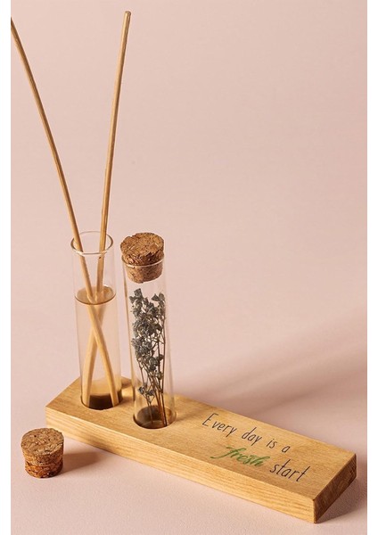 Tasarımlı Dekoratif Set - Bambu Oda Kokusu Şişesi