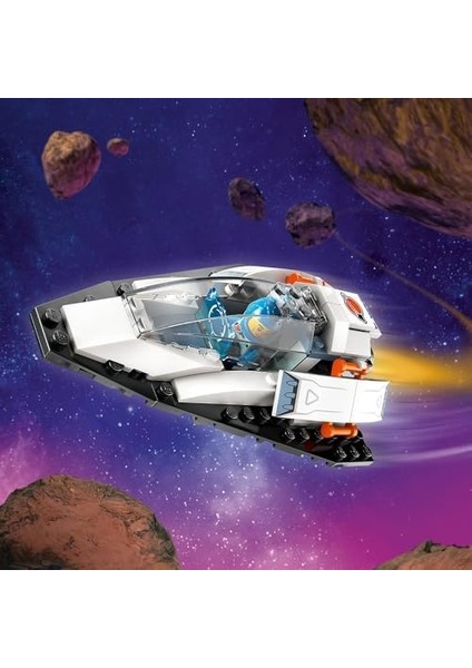 City Uzay Gemisi ve Asteroit Keşfi 60429-4 Yaş ve Üzeri Çocuklar Için Uzay Laboratuvarı Içeren Yaratıcı Oyuncak Yapım Seti (126 Parça) modelleri