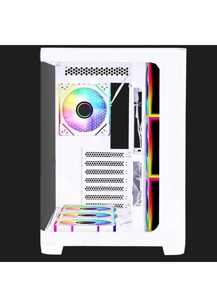 GB-G2852W 7-Fanlı Gamıng Mıd-Tower Pc Kasası Beyaz fırsatları