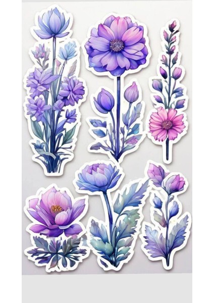 Bitki Çiçek Telefon Laptop Notebook Tablet Defter Matara Stiker Etiket ST2192