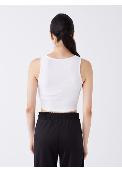 Yeni Sezon Kadın Bisiklet Yaka Düz Crop indirimleri