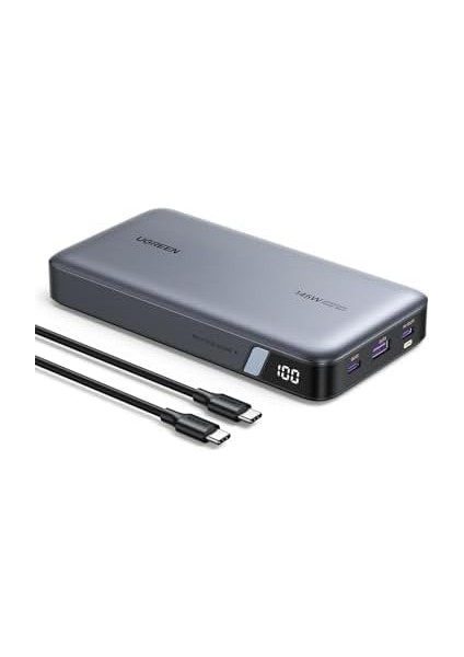 100W Güç 145W Maks 25000MAH Harici Pil, 3 Bağlantı Noktalı USB C Güç, Pro/air, 14 Pro, S23 Ultra, ile Uyumlu Ekranlı fiyatları