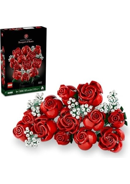 Gül 10328 - Yetişkinler Için Dekoratif, ve Sergilenebilir Yaratıcı Çiçek Model Yapım Seti, Doğum Günü Hediyesi Fikri (822 Parça) modelleri