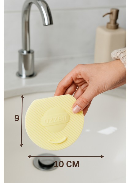 Krem Lavabo Kötü Koku Giderici Önleyici Silikon Mat Sızdırmaz Lavabo Tıkacı Lavabo Tıpası