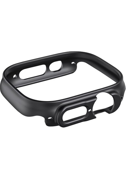 Ultra ile Uyumlu 49MM ile Uyumlu Pc Çerçeve Tam Kılıf, Ultra ile Uyumlu 49MM ile Uyumlu Köşeleri Kapatan Siyah