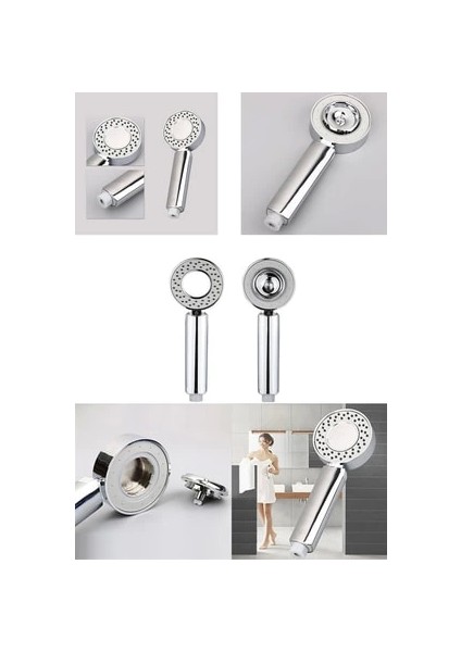 Çift Taraflı Yüksek Basınçlı Su Akıtan Şampuan Hazneli Tasarruflu Duş Başlığı ( Lisinya ) modelleri