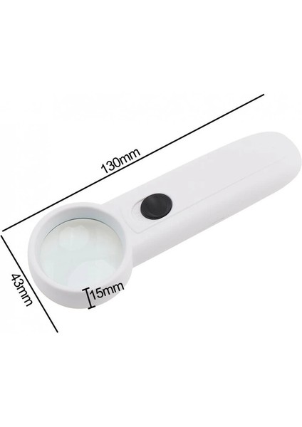 15X Çok Fonksiyonlu 2 LED Işıklı Taşınabilir El Büyüteç modelleri