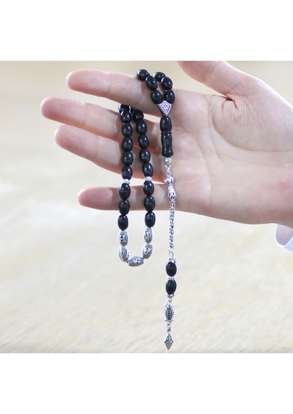 Kararmaz Metal Arnavut Zincir Püsküllü Arpa Kesim Isme Özel Yazılı Rus Oltu Tesbih indirimleri