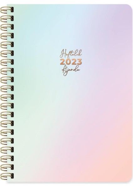 2023 A5 Sert Kapak Haftalık Ajanda