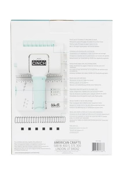 R Memory Keepers 661388 Mini Cinch Bağlama Aleti, Beyaz, Küçük Boy modelleri