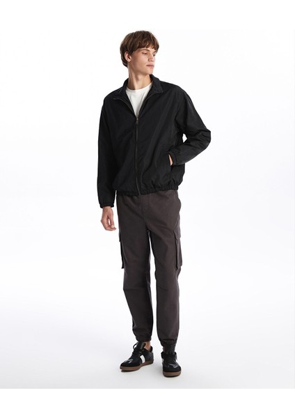 Yeni Sezon Rahat Kalıp Dik Yaka Erkek Mont