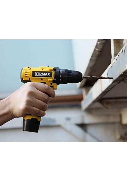 RTM332 12V 1.3AH Vites Ayarlı Li-Ion Çift Akülü Matkap Vidalama, Sarı fiyatları