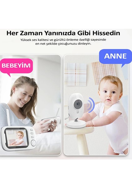 Gece Görüşlü Bebek Odası Kamera Sıcaklık Uyarısı Izleme Ekranı - Lisinya fiyatları