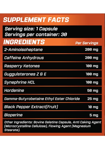 Shreder Fat Burner Appetite Control 30 Kapsül fiyatları