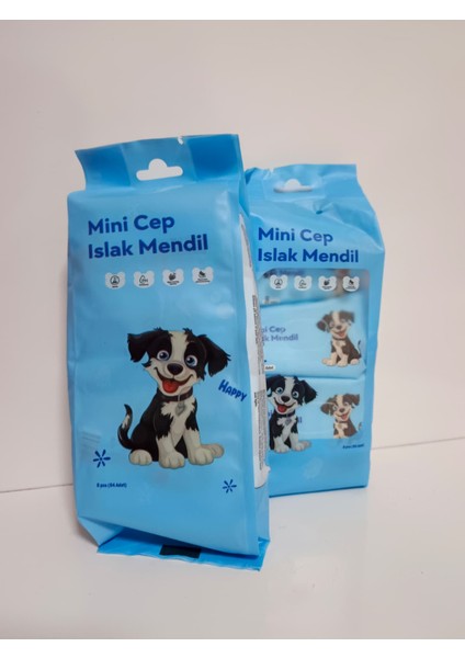 Islak Mendil Mini 8 Li Mavi