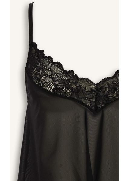 Regular Fit Dantel Detaylı Ince Askılı Tül Üst-Fall In LOVE G1176AX25WN modelleri