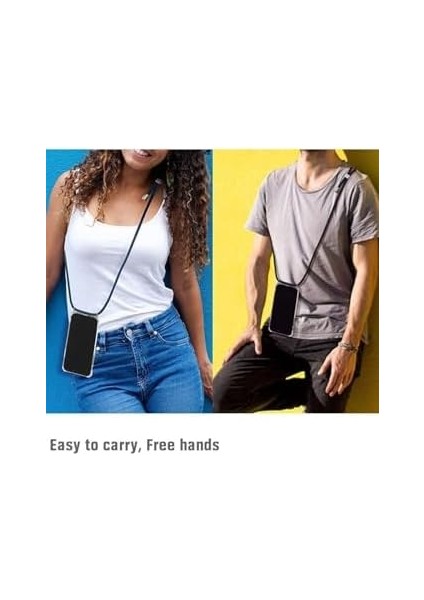 Iphone 12 Uyumlu Kılıf Boyun Omuz Askılı Ipli Anti Şok Köşe Korumalı Şeffaf Silikon Kmp modelleri