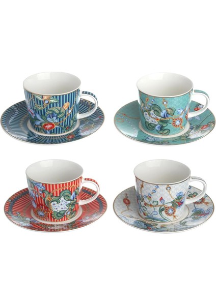 Art Chantelle 4&apos;lü Cay Fincanı Seti