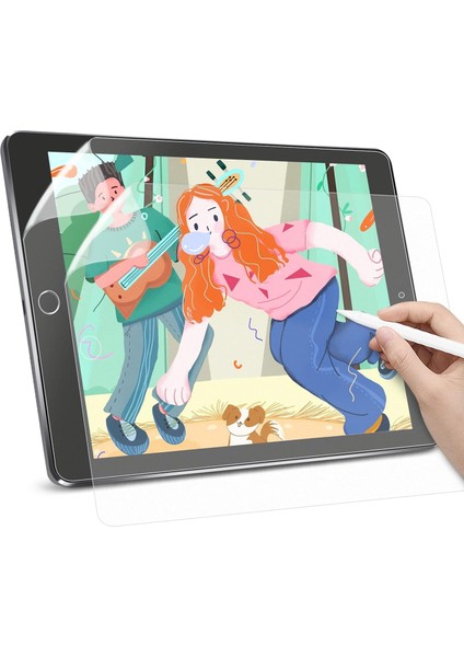Davın Ipad 10.2 7-8-9. Nesil Like Kağıt Hissi Kaymaz Yüzey Pet Mat Ekran Çizim Için Ekran