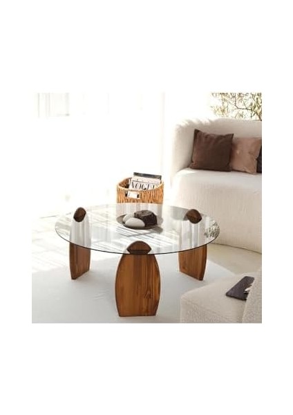 Surf Masif Orta Sehpa/kestane& Füme Cam modelleri