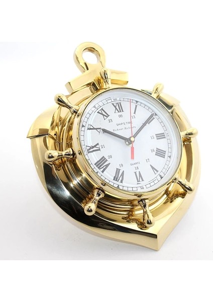 Pirinç Çapa Tasarımlı Dümenli Saat 2080 ( Lisinya )