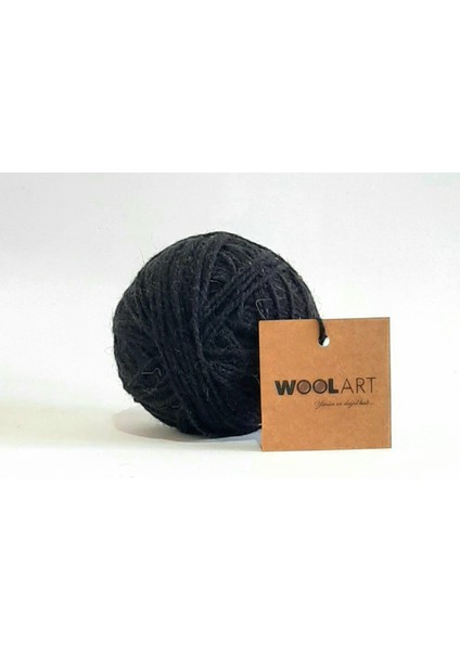 Iplik WOOLART%100 Yün Örgü ve Dokuma Ipliği (Siyah)