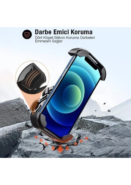 Kilitli 360 Dönebilen Oynar Başlık Motorsiklet Tutucu Bisiklet Telefon Tutucu Tutucu fiyatları