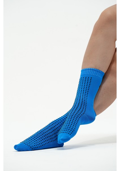 Fully M'gems Mavi Kaydırmaz Spor Çorap