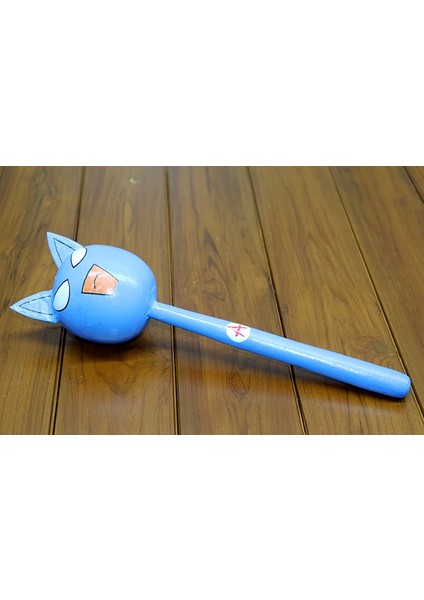 Ahşap Kedili Marakas Tekli Polos:26 - Lisinya