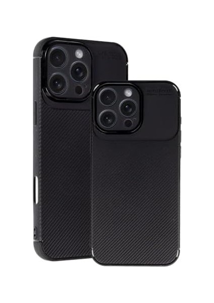 Ggm Aksesuar 16 Pro ile Uyumlu Auto Focus Karbon Kapak Ultra Ince Yapılı Tam Koruma Sağlayan Kılıf (Siyah) fiyatları