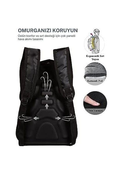 A Dos Çok Gözlü Çok Bölmeli Terletmeyen Ortopedik Sırt Destekli Lise Ortaokul Ilkokul Büyük Okul Çantası modelleri