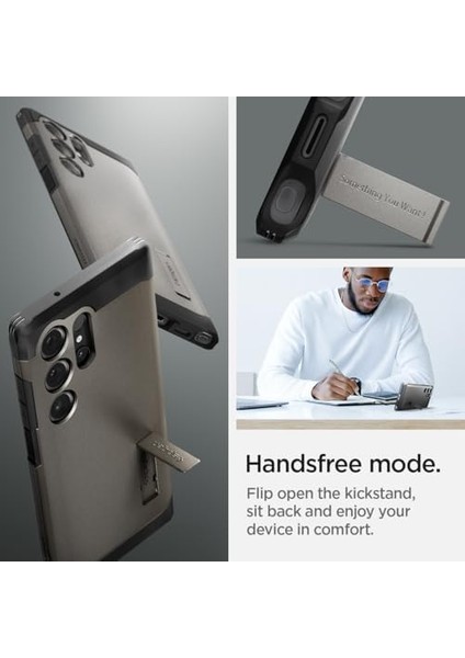 Galaxy S24 Ultra ile Uyumlu Kılıf Tough Armor Gunmetal - ACS07301 modelleri