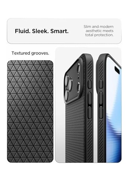 17 Pro ile Uyumlu Ince Kılıf Air Hava Kanalı Teknolojisi Askeri Sınıf Koruma Dokulu Yüzey Kapak - ACS09942 modelleri