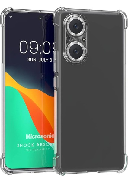 Realme 12 Lite Için Kılıf Absorbing Şeffaf [realme 12 Lite ile Uyumlu Kılıf - Şeffaf]