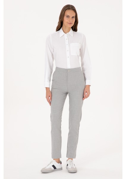Kadın Açık Gri Pantolon (Kanvas-Chino) 50309281-VR001 modelleri