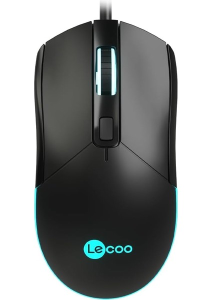 MS120 USB Kablolu 2400DPI 4 Tuşlu Rgb LED Aydınlatmalı Optik Gaming Optik Mouse Siyah
