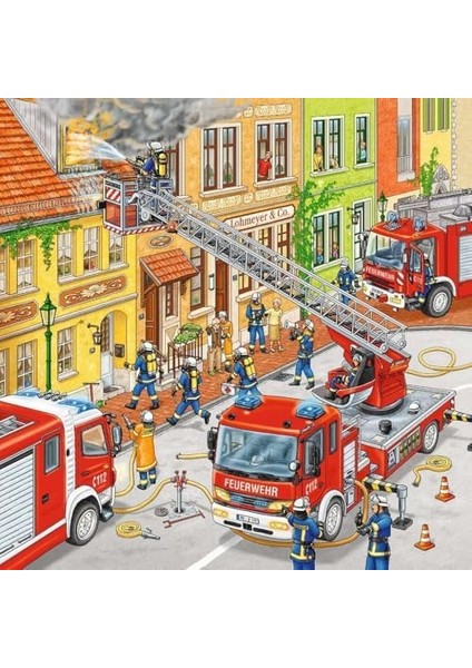 Çocuk Yapbozu - 09401 Itfaiye Parçası - 5 Yaşından Itibaren Çocuklar Için, 3 x 49 Parça fiyatları