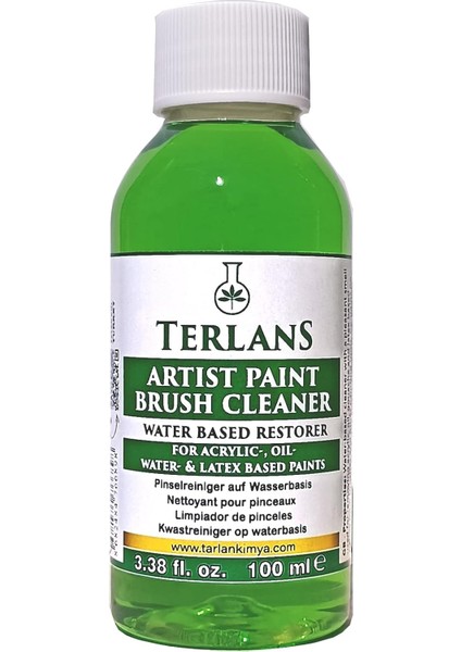 Sanatsal ve Fırça Temizleyici 100 ml - Yağlı ve Akrilik Temizleyici - Brush Cleaner