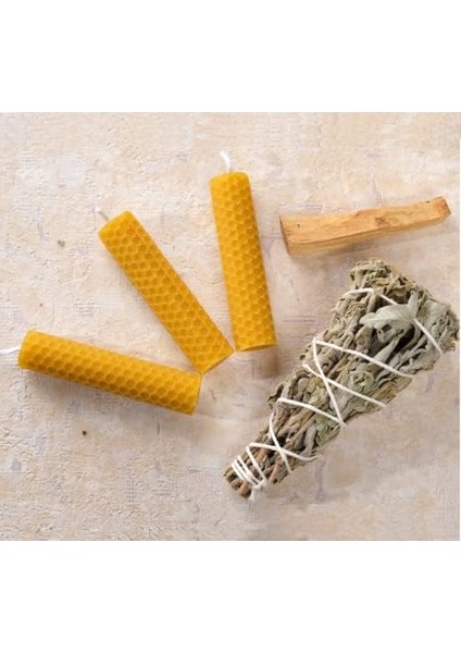 Başlangıç Seti: Palo Santo Tütsü - Mum - Adaçayı Tütsü Demeti modelleri