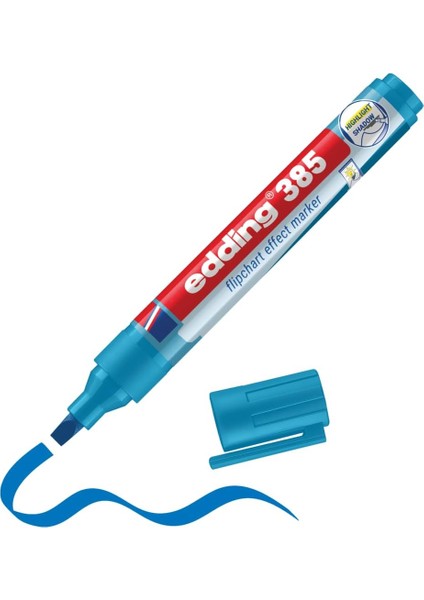 385 Flipchart Efekt Markörü Açık Mavi