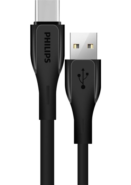 DLC4001A Usb-C Şarj ve Data Kablosu, Hızlı Şarj, 3A Yüksek Akım, 1 Metre, Dayanıklı Slikon Kablo (Siyah)