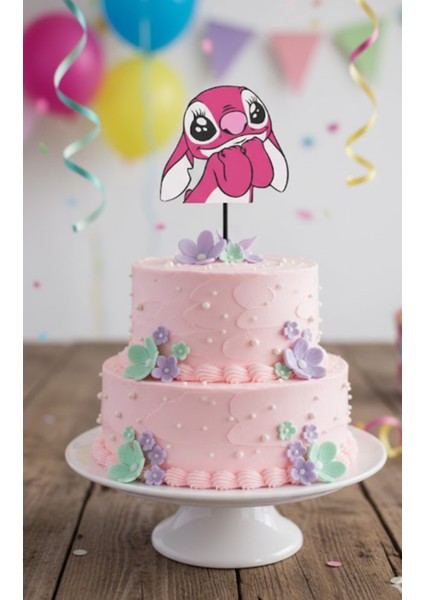 Pembe Stitch Pasta Süsü