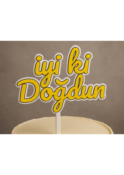 Iyi Ki Doğdun Yaş Pasta Süsü