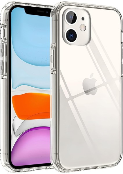 11 Ile Uyumlu Şeffaf Telefon Kılıfı, Kamera Korumalı Silikon Kılıf