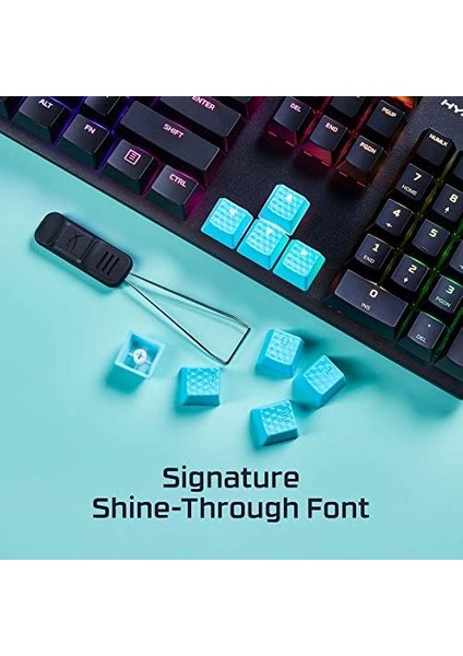 Hyperx Kauçuk Tuş Başlıkları - Oyun Aksesuar Seti, 19 Anahtar, Ingilizce (Abd) Düzeni, Kırmızı fiyatları