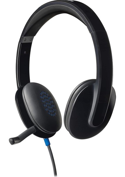 H540 Kablolu Kulak Üstü Mikrofonlu Kulaklık, Ayarlı Sürücüler ve Dahili Ekolayzer, Ses, Kulaklık Üzeri Denetimler, Gürültü Önleyici Katlanabilir Mikrofon, Siyah