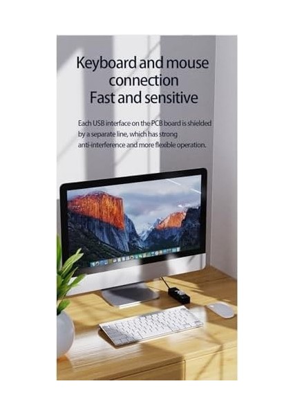 USB 3.0 Hub Çoğaltıcı 4&apos;lü 5gbps Super Speed USB Çoklayıcı 30 cm Kablolu modelleri