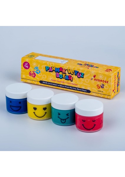 Rose Süper Yıkanabilir Parmak 4X60 gr