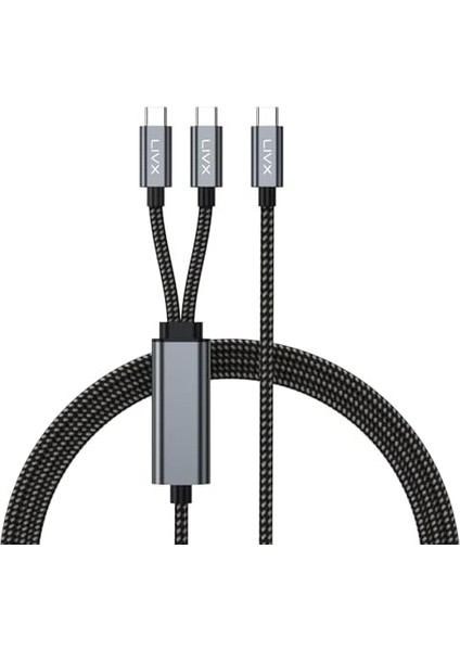 100W Çift Uçlu Type-C Pd Şarj ve Veri Kablosu – E-Mark Chip, 1,5 Metre, Çift Cihaz Şarj Desteği fiyatları