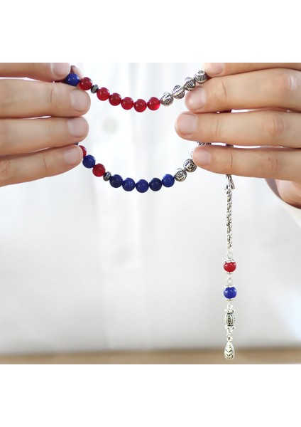 Kararmaz Metal Arnavut Püsküllü Küre Kesim Isme Özel Bordo Mavi Jade Doğaltaş Taraftar Tesbih modelleri